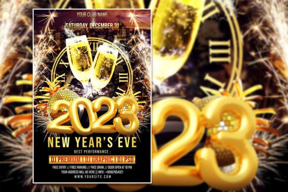 2023 New Year Eve Poster: Instant Download