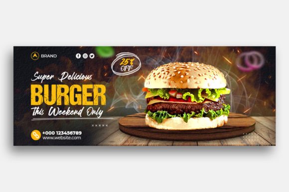Burger and Fast Food Facebook Cover: A Practical Design Solution for Your Brand