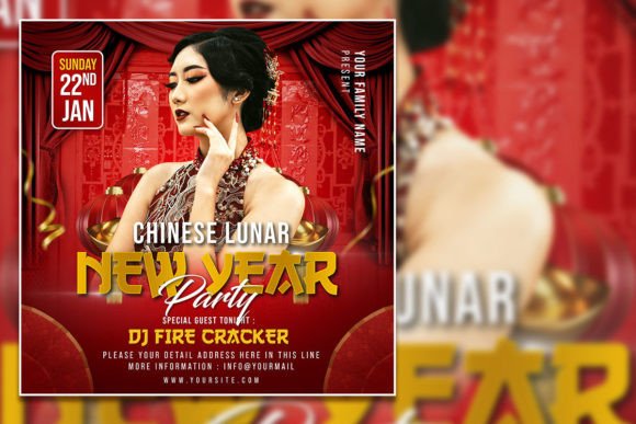 Chinese New Year Party Square Flyer: A Versatile Tool for Event Promotion
