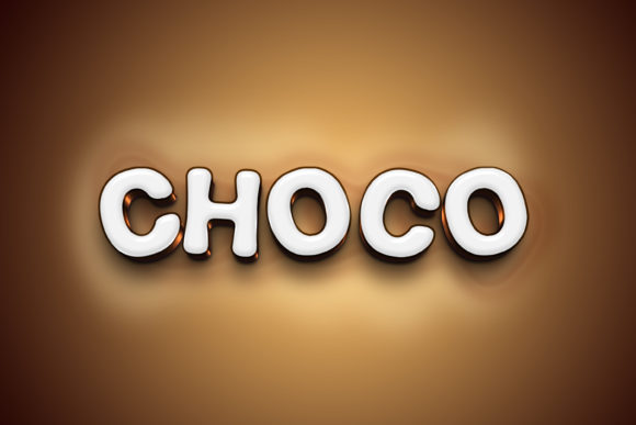 Choco 3D Text Style Effect PSD – A Practical Tool for Consistent Typography Design