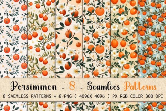 Evaluating Persimmon Seamless Patterns for Versatile Design Work
