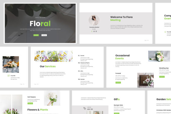 Florist Google Slides Presentation: A Modern Tool for Effective Business Communication