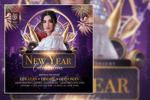 Happy New Year Social Media Post: A Versatile Tool for Celebration Promotion