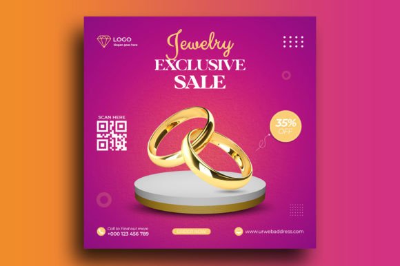 Luxury Jewelry Sale Social Media Post