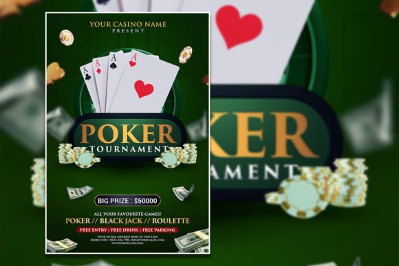 Modern Poker Tournament Flyer or Poster: A Must-Have for Event Promotion