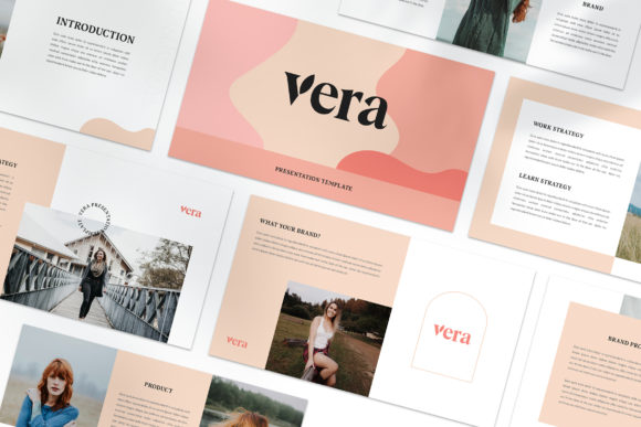 VERA Google Slide Template: Clean, Minimal Presentation Design for Modern Media