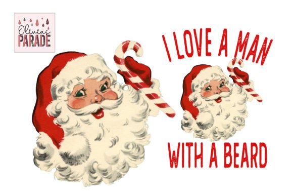 Vintage Santa, Man with a Beard Png: A Timeless Design for Modern Printing